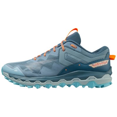 Zapatillas Para Correr Mizuno WAVE Mujin 9 Hombre - Verdes Azules / Azules / Naranjas Claro - Chile